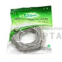 Патч корд литой AOPEN UTP Кат. 5е, серый, 20 м. (1/15) Патч корд литой AOPEN UTP Кат. 5е, серый, 20 м. (1/15)