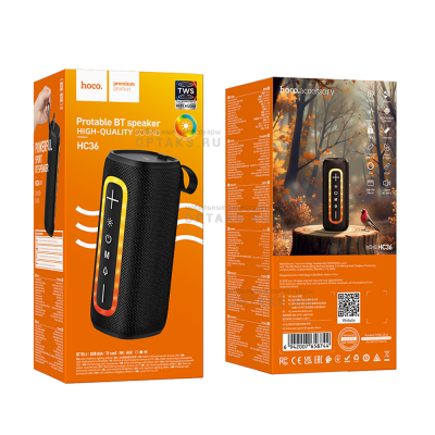 Аудио-колонка беспроводная HOCO HC36, Brocade, Bluetooth,  черный
