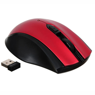 Беспроводная мышь ACER OMR032 черный/красный оптическая (1600dpi) USB (3but) (ZL.MCEEE.009) (1/40)